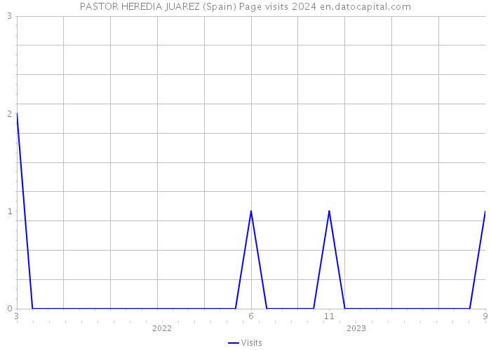 PASTOR HEREDIA JUAREZ (Spain) Page visits 2024 