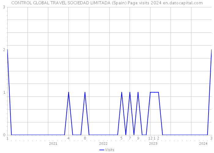CONTROL GLOBAL TRAVEL SOCIEDAD LIMITADA (Spain) Page visits 2024 