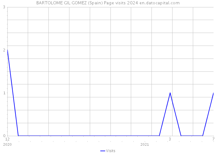 BARTOLOME GIL GOMEZ (Spain) Page visits 2024 