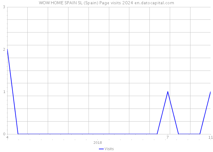 WOW HOME SPAIN SL (Spain) Page visits 2024 