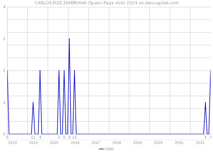 CARLOS RUIZ ZAMBRANA (Spain) Page visits 2024 
