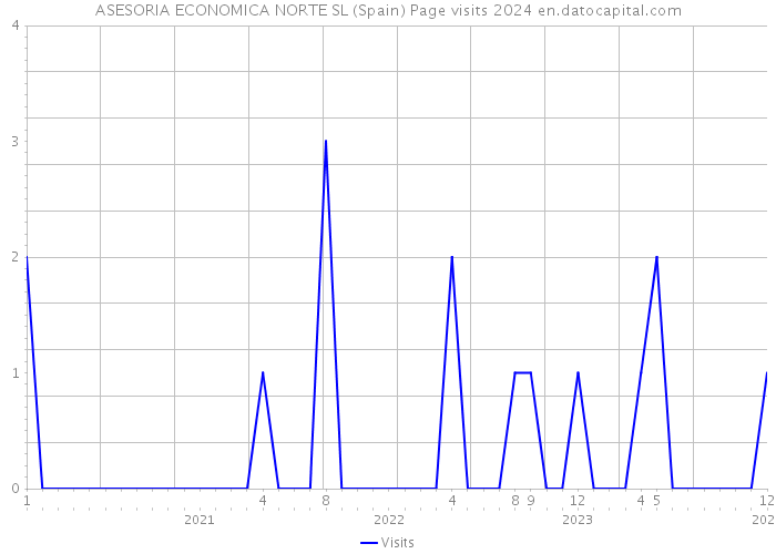 ASESORIA ECONOMICA NORTE SL (Spain) Page visits 2024 