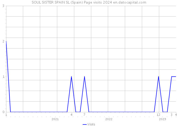 SOUL SISTER SPAIN SL (Spain) Page visits 2024 