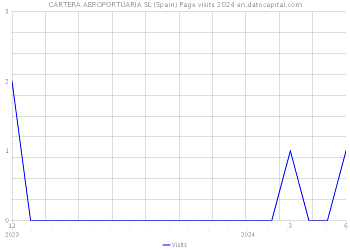 CARTERA AEROPORTUARIA SL (Spain) Page visits 2024 