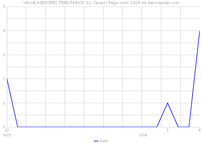 VALUE ASESORES TRIBUTARIOS S.L. (Spain) Page visits 2024 