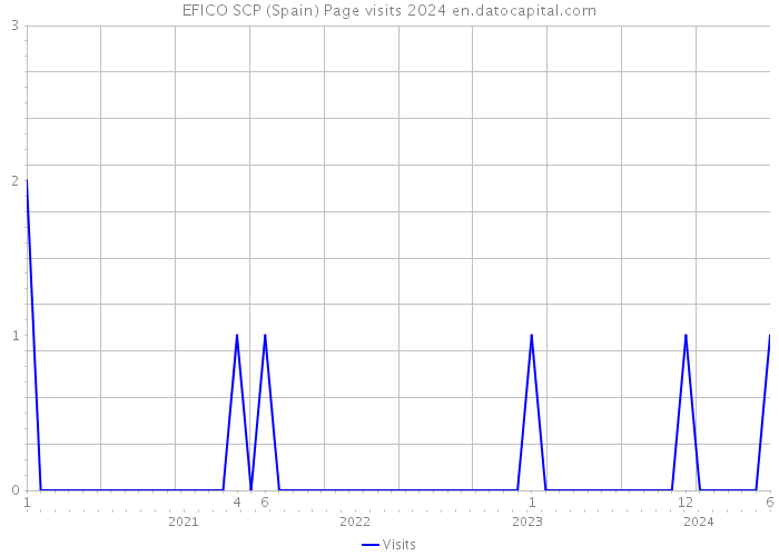 EFICO SCP (Spain) Page visits 2024 