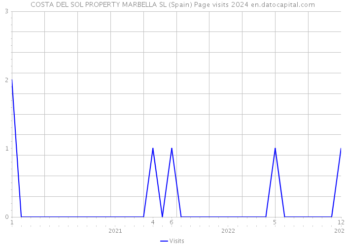 COSTA DEL SOL PROPERTY MARBELLA SL (Spain) Page visits 2024 