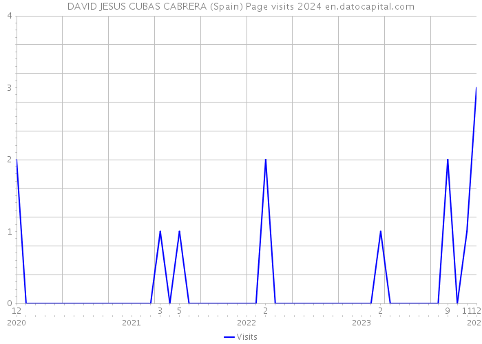 DAVID JESUS CUBAS CABRERA (Spain) Page visits 2024 