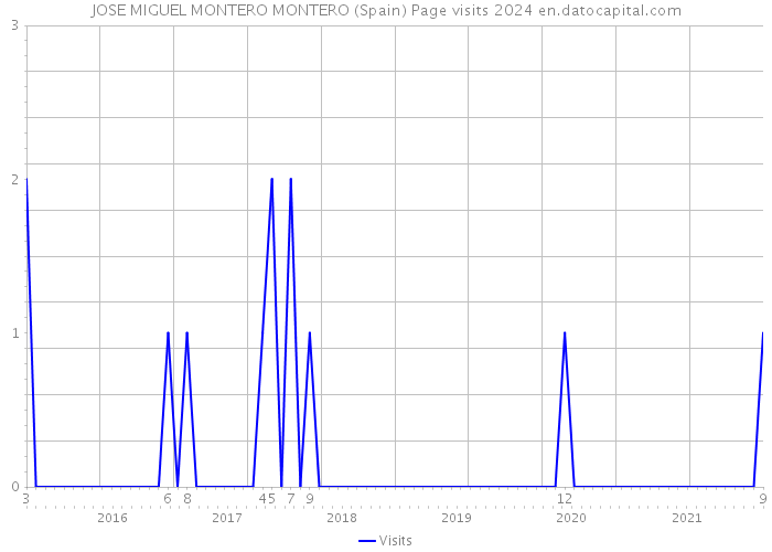 JOSE MIGUEL MONTERO MONTERO (Spain) Page visits 2024 