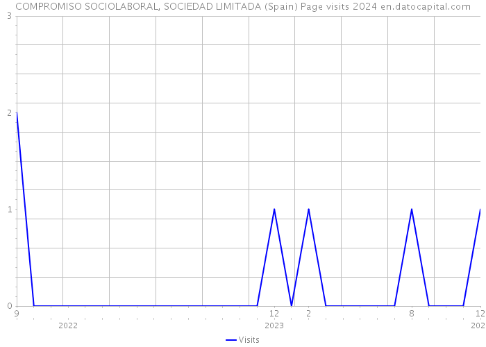 COMPROMISO SOCIOLABORAL, SOCIEDAD LIMITADA (Spain) Page visits 2024 