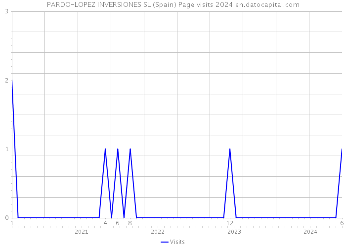 PARDO-LOPEZ INVERSIONES SL (Spain) Page visits 2024 