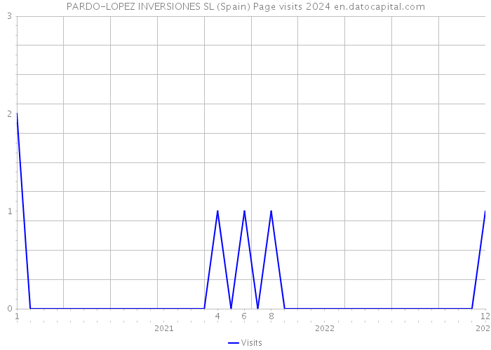PARDO-LOPEZ INVERSIONES SL (Spain) Page visits 2024 
