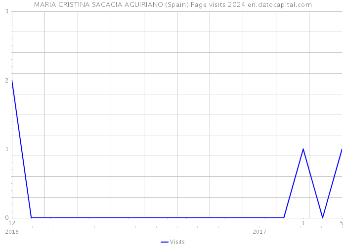 MARIA CRISTINA SACACIA AGUIRIANO (Spain) Page visits 2024 