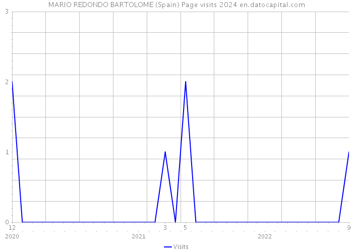 MARIO REDONDO BARTOLOME (Spain) Page visits 2024 