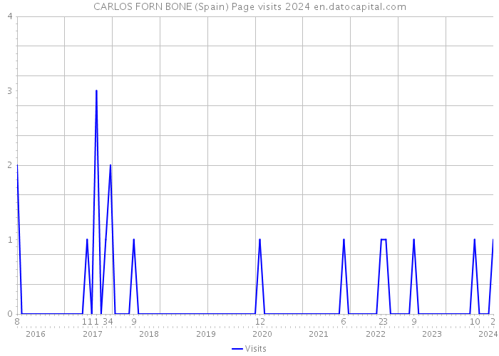 CARLOS FORN BONE (Spain) Page visits 2024 