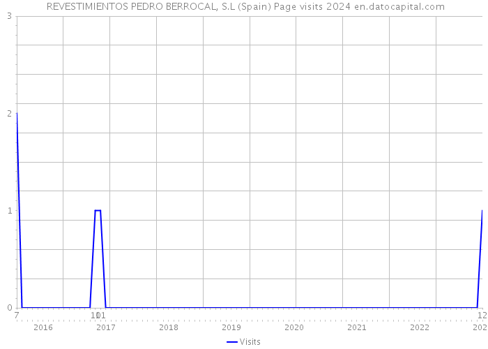  REVESTIMIENTOS PEDRO BERROCAL, S.L (Spain) Page visits 2024 