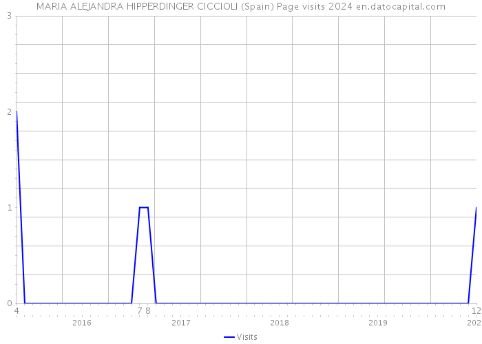 MARIA ALEJANDRA HIPPERDINGER CICCIOLI (Spain) Page visits 2024 
