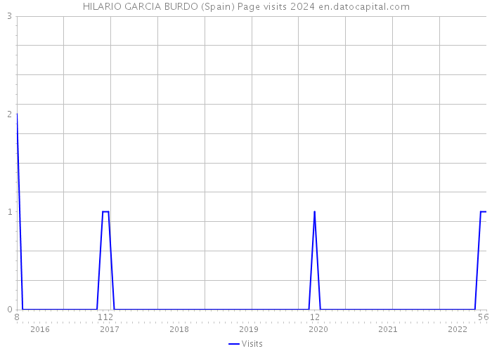 HILARIO GARCIA BURDO (Spain) Page visits 2024 