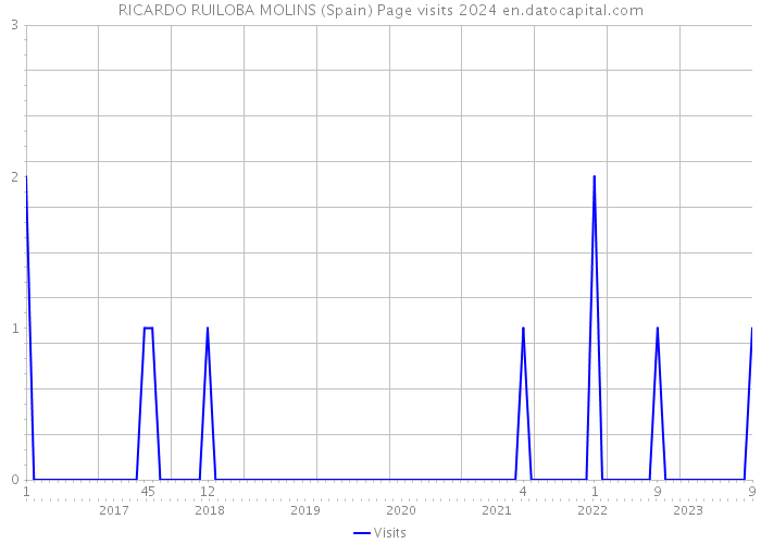 RICARDO RUILOBA MOLINS (Spain) Page visits 2024 