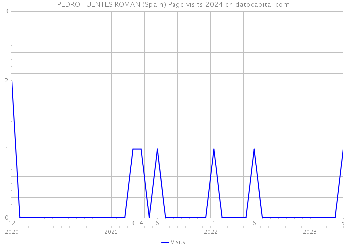 PEDRO FUENTES ROMAN (Spain) Page visits 2024 