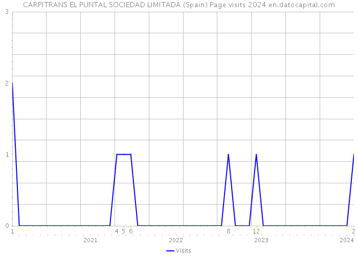 CARPITRANS EL PUNTAL SOCIEDAD LIMITADA (Spain) Page visits 2024 