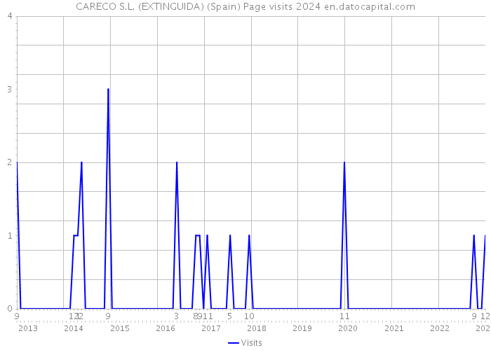 CARECO S.L. (EXTINGUIDA) (Spain) Page visits 2024 