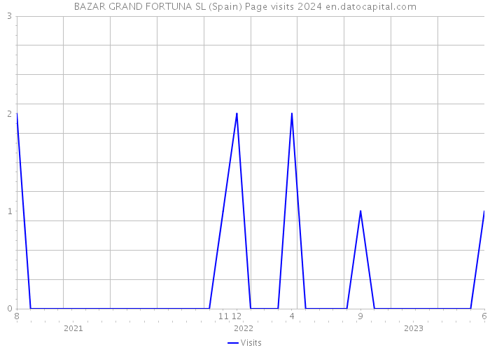BAZAR GRAND FORTUNA SL (Spain) Page visits 2024 