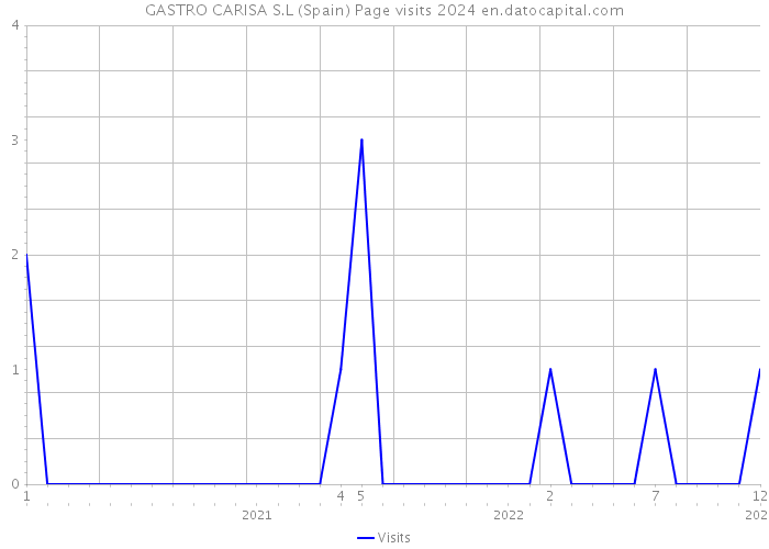 GASTRO CARISA S.L (Spain) Page visits 2024 