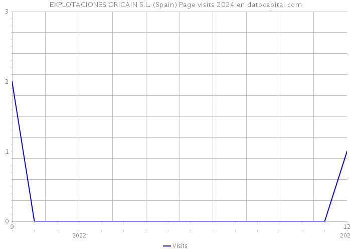 EXPLOTACIONES ORICAIN S.L. (Spain) Page visits 2024 