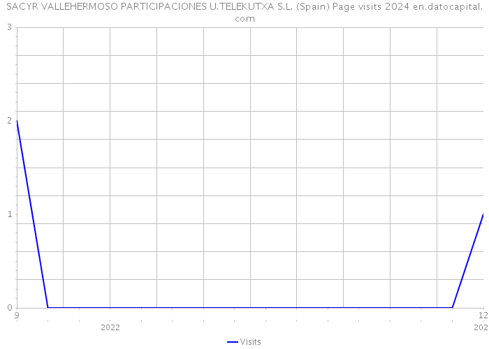SACYR VALLEHERMOSO PARTICIPACIONES U.TELEKUTXA S.L. (Spain) Page visits 2024 