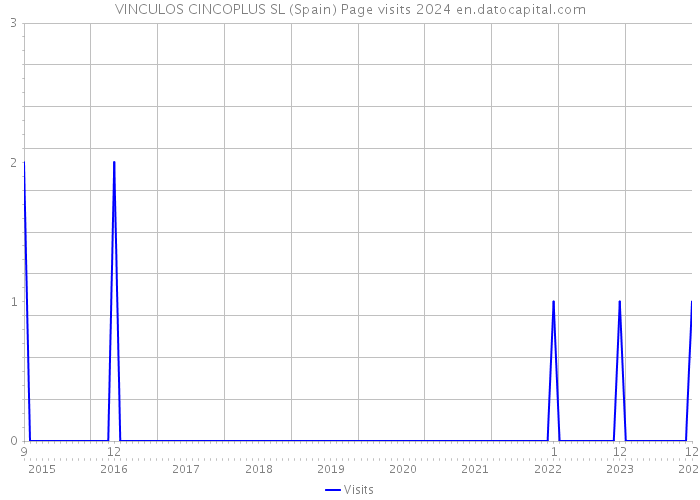 VINCULOS CINCOPLUS SL (Spain) Page visits 2024 