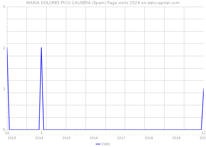 MARIA DOLORES PICO CAUSERA (Spain) Page visits 2024 