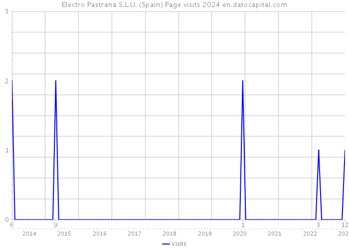 Electro Pastrana S.L.U. (Spain) Page visits 2024 