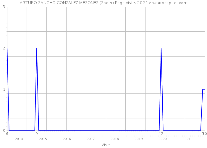 ARTURO SANCHO GONZALEZ MESONES (Spain) Page visits 2024 