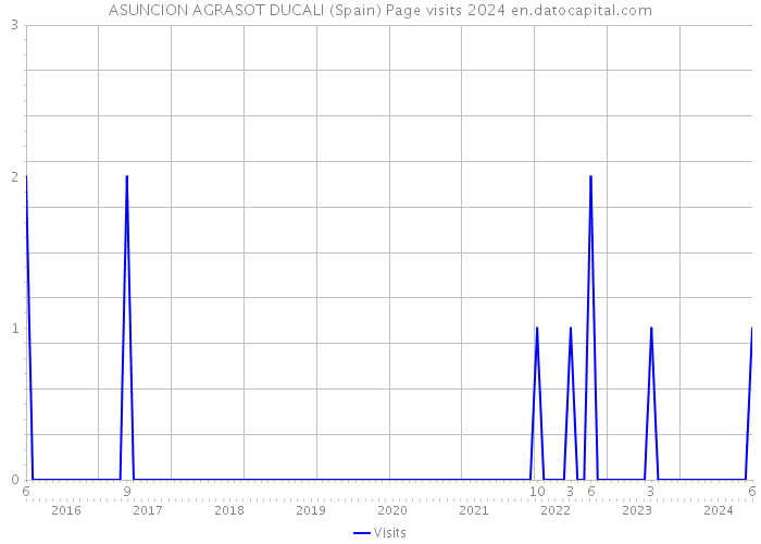 ASUNCION AGRASOT DUCALI (Spain) Page visits 2024 