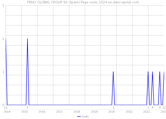FENIX GLOBAL GROUP SA (Spain) Page visits 2024 