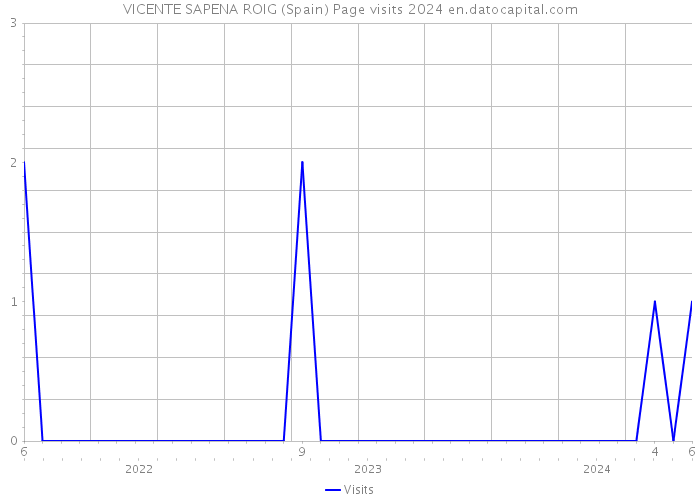 VICENTE SAPENA ROIG (Spain) Page visits 2024 
