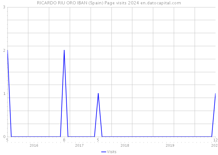 RICARDO RIU ORO IBAN (Spain) Page visits 2024 