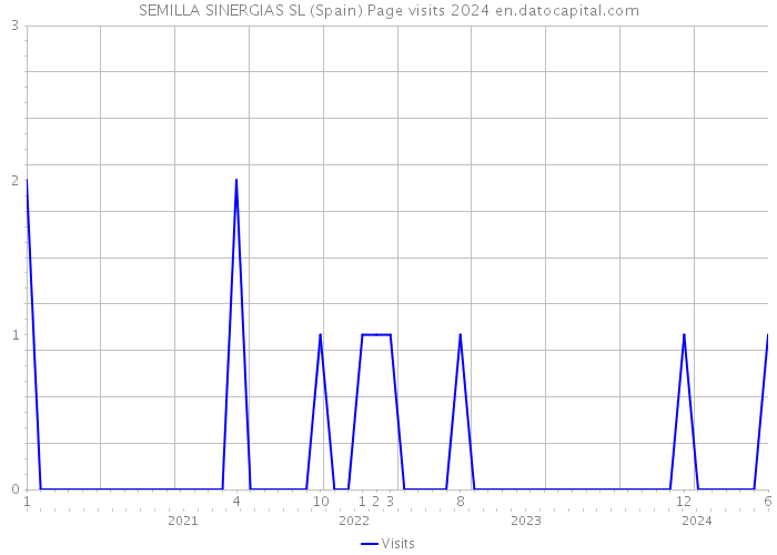 SEMILLA SINERGIAS SL (Spain) Page visits 2024 