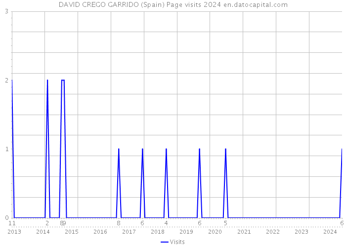 DAVID CREGO GARRIDO (Spain) Page visits 2024 