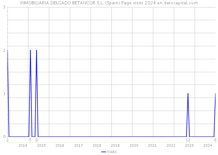 INMOBILIARIA DELGADO BETANCOR S.L. (Spain) Page visits 2024 