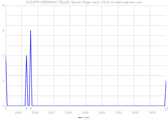 AGUSTIN SERRANO TELLEZ (Spain) Page visits 2024 