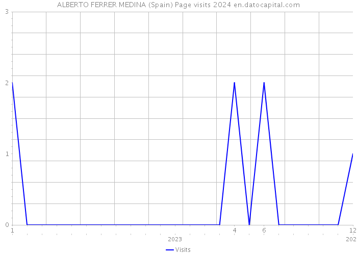 ALBERTO FERRER MEDINA (Spain) Page visits 2024 