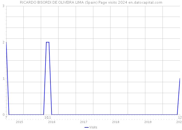 RICARDO BISORDI DE OLIVEIRA LIMA (Spain) Page visits 2024 