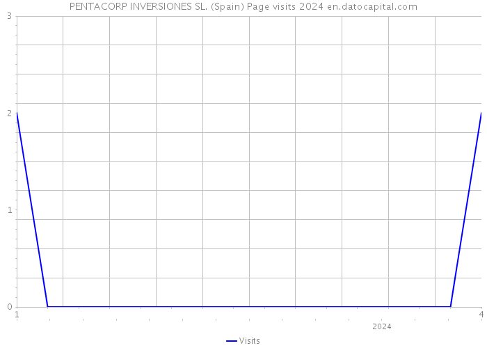 PENTACORP INVERSIONES SL. (Spain) Page visits 2024 