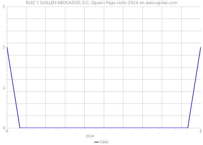RUIZ Y GUILLEN ABOGADOS, S.C. (Spain) Page visits 2024 