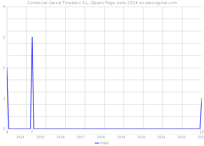 Comercial Garcia Toledano S.L. (Spain) Page visits 2024 