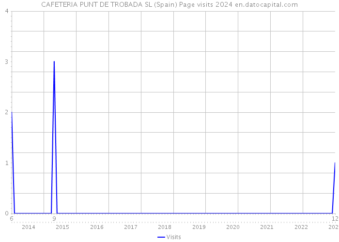 CAFETERIA PUNT DE TROBADA SL (Spain) Page visits 2024 