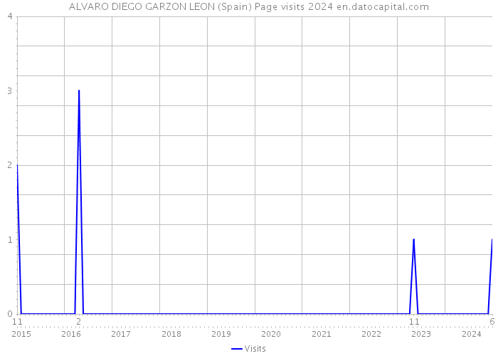 ALVARO DIEGO GARZON LEON (Spain) Page visits 2024 