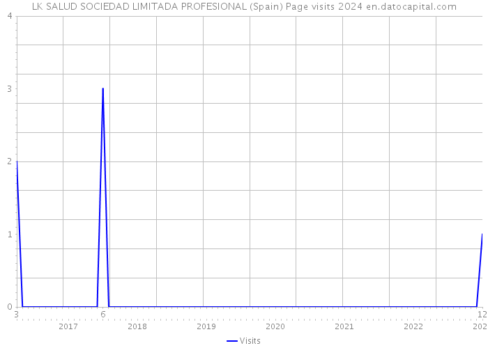 LK SALUD SOCIEDAD LIMITADA PROFESIONAL (Spain) Page visits 2024 